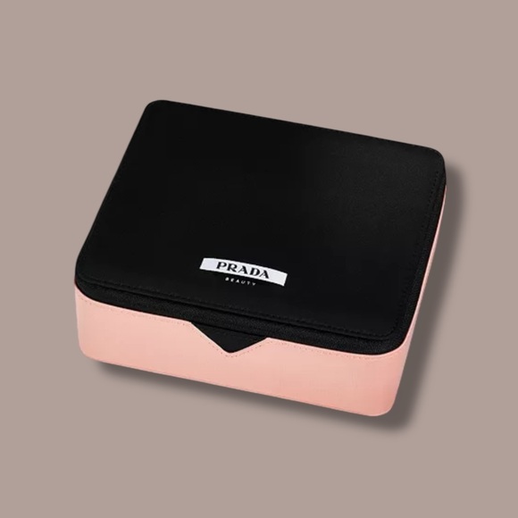 Black-Pink Prada Beauty (Hard-Shell) Cosmetic-Makeup/Vanity Case - Picture 1 of 16